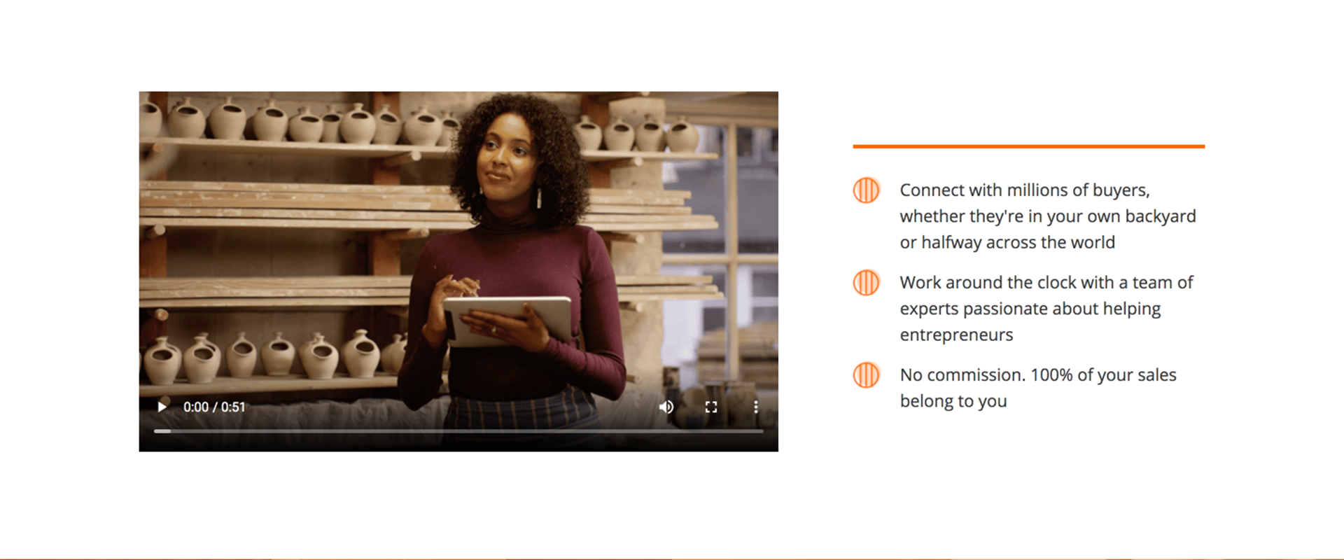 Alibaba.com Build Up introduction section in Phase 1