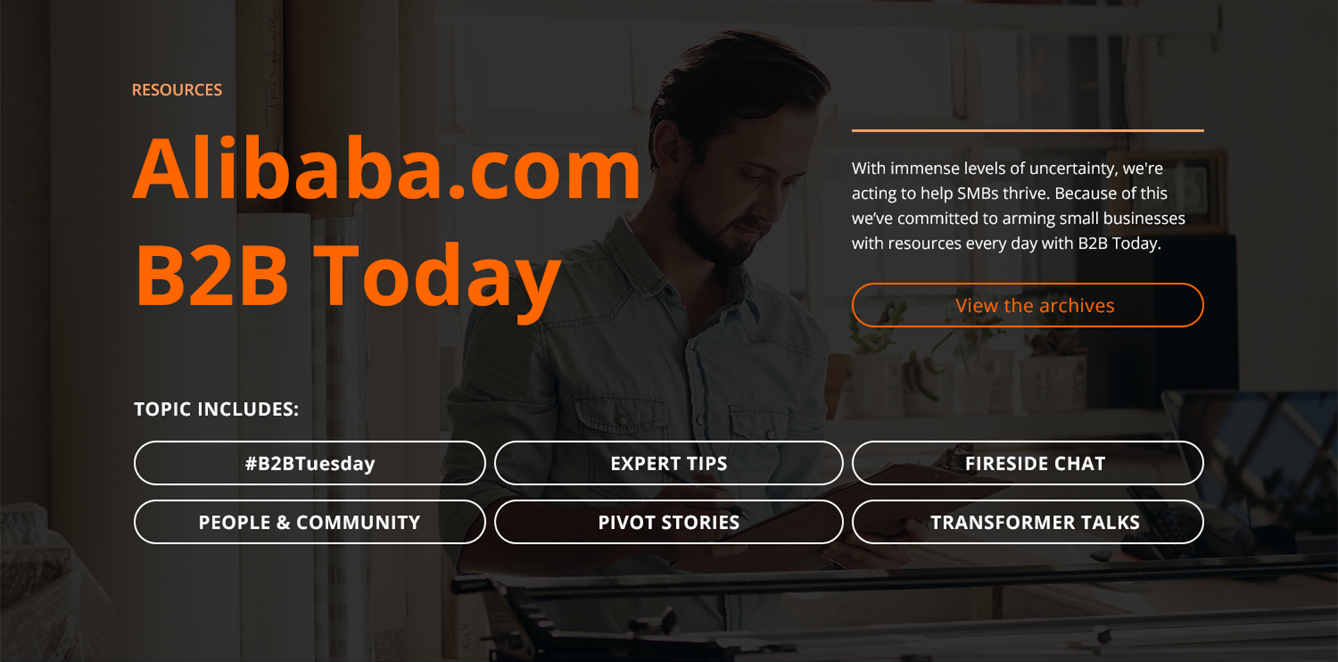 Alibaba.com Build Up B2B Today section in Phase 2