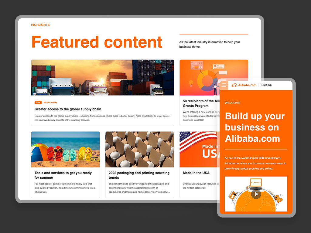 Alibaba.com Build Up Website